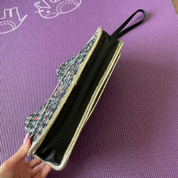 Juicy Couture NEW Wristlett Clutch Womens Tweed Wallet Owel - Picture 6 of 7